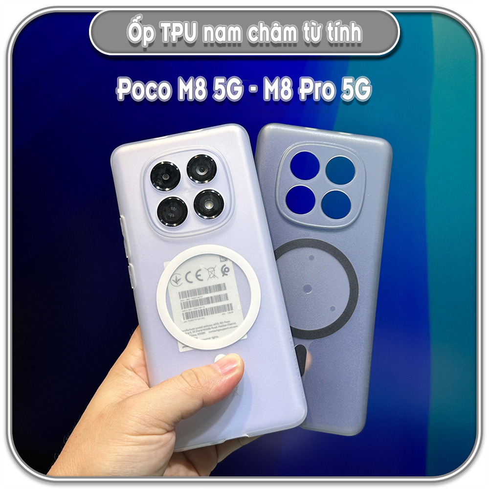 Ốp Poco M8 5G - M8 Pro 5G, nam châm sạc từ tính