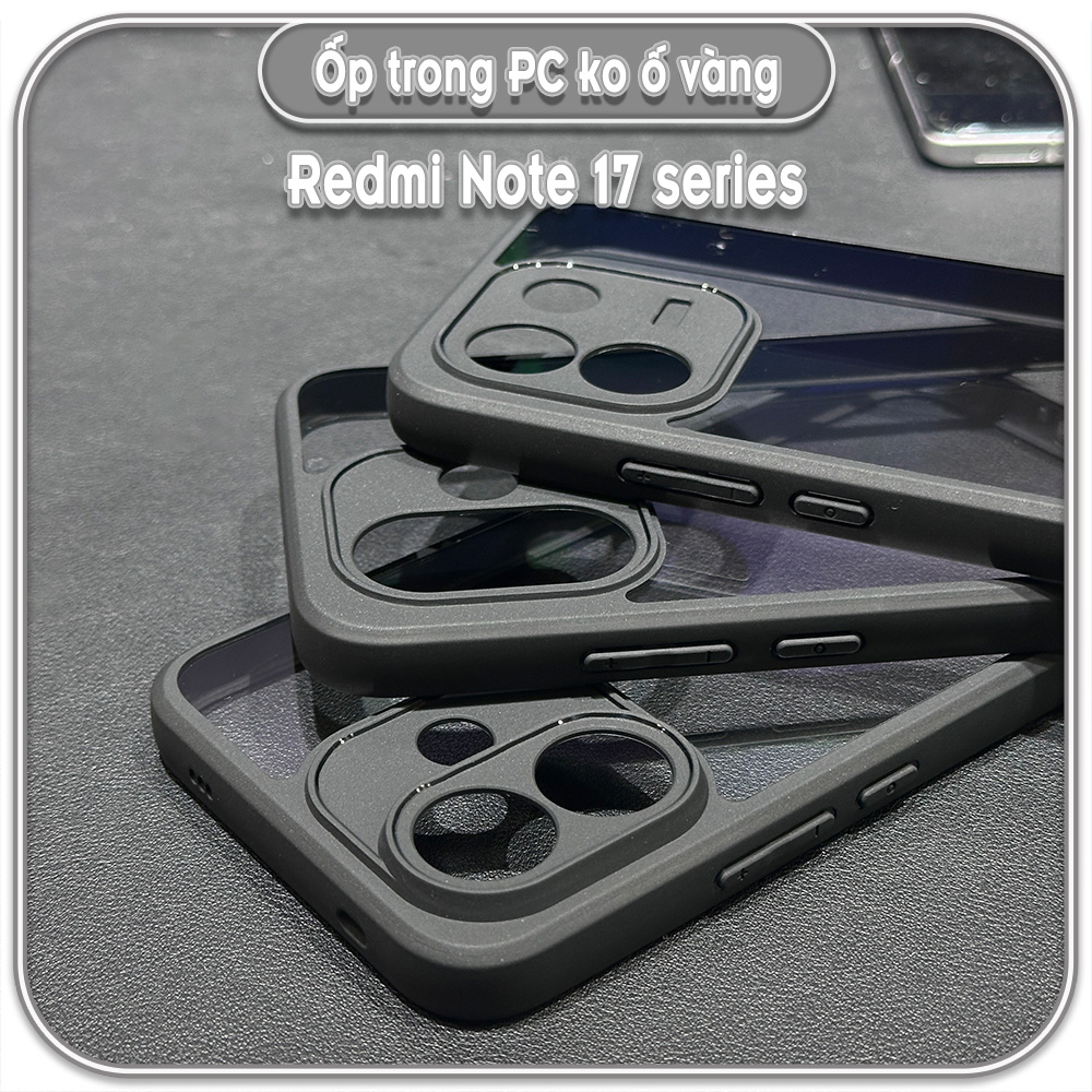 Ốp trong viền đen cho Redmi Note 17 4G 5G - 17 Pro - 17 Pro Max