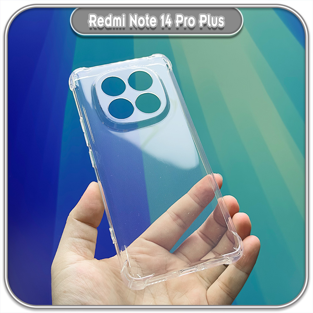 Ốp lưng cho Xiaomi Redmi Note 14 Pro Plus TPU Trong Suốt Che Camera