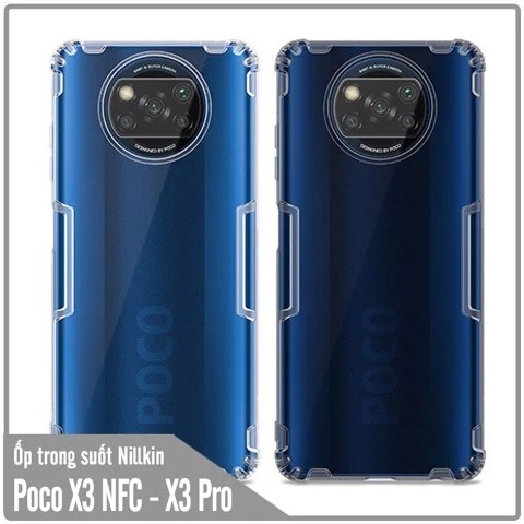 Ốp lưng cho Xiaomi Poco X3 NFC - X3 PRO TPU trong suốt Nillkin NATURE