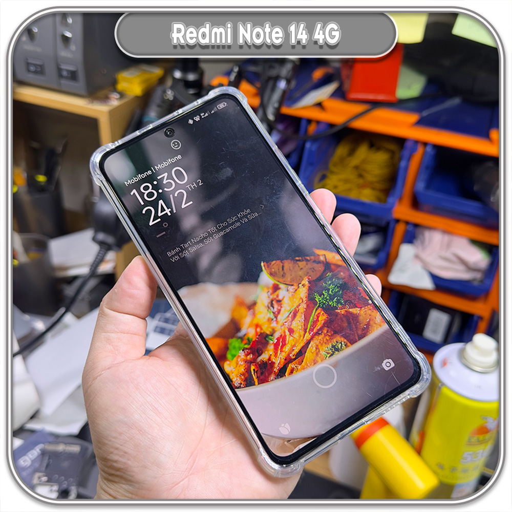 Ốp lưng cho Xiaomi Redmi Note 14 4G TPU Trong Suốt Che Camera