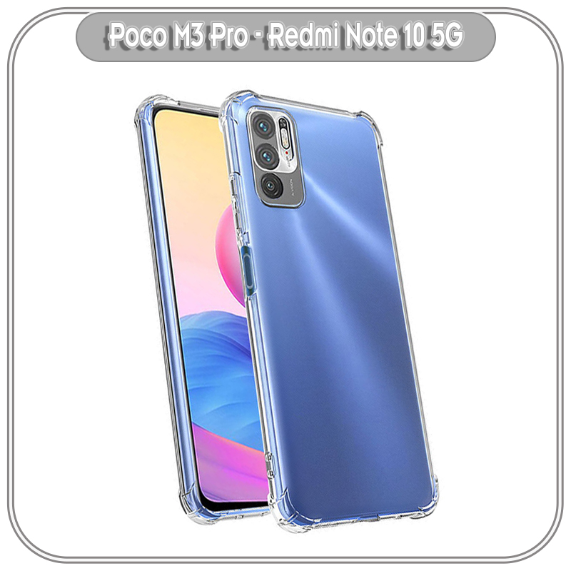 Ốp lưng cho Xiaomi Redmi Note 10 5G - Poco M3 Pro TPU Trong Suốt Che Camera