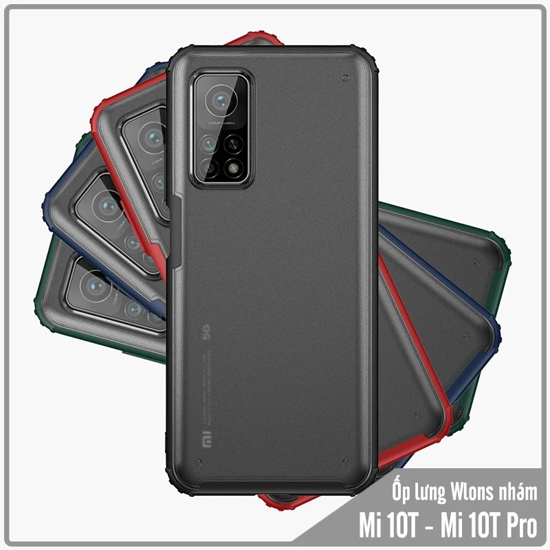 Ốp lưng cho Xiaomi Mi 10T - Mi 10T Pro - Redmi K30S nhám viền màu WLONS