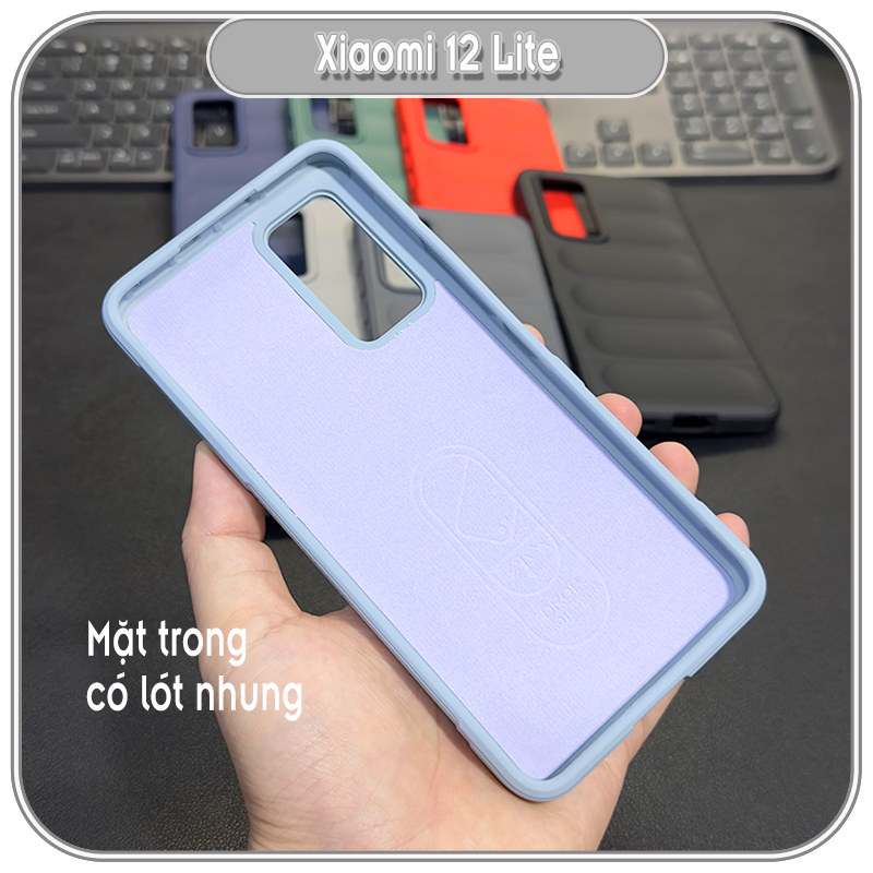 Ốp chống sốc YOB cho Xiaomi 12 Lite 5G, chống bẩn, lót nhung, viền vuông nhựa TPU dẻo