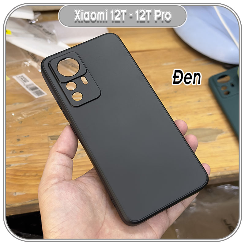 Ốp cho Xiaomi 12T - 12T Pro, Choice viền vuông nhựa TPU dẻo màu, lót nhung che camera