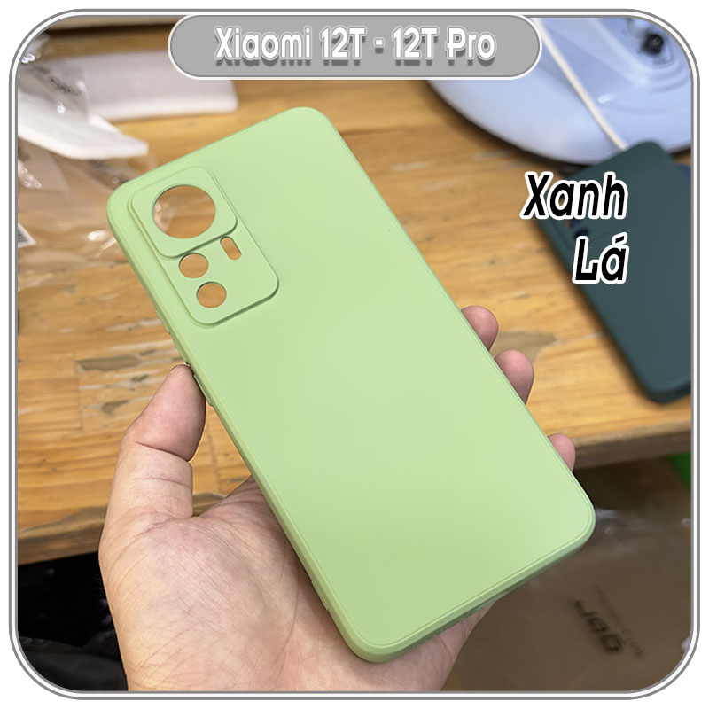 Ốp cho Xiaomi 12T - 12T Pro, Choice viền vuông nhựa TPU dẻo màu, lót nhung che camera