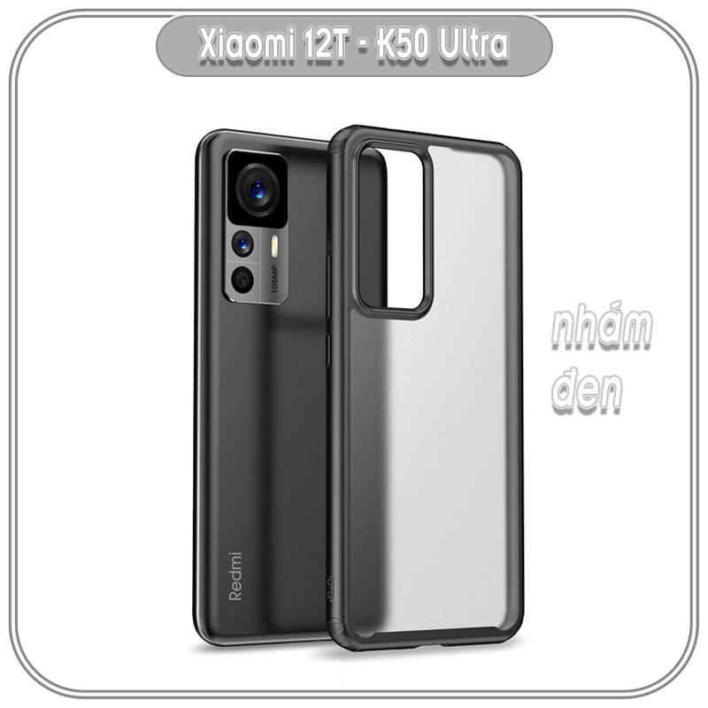 Ốp chống sốc wlons cho Xiaomi 12T - Redmi K50 Ultra, lưng PC không ố vàng