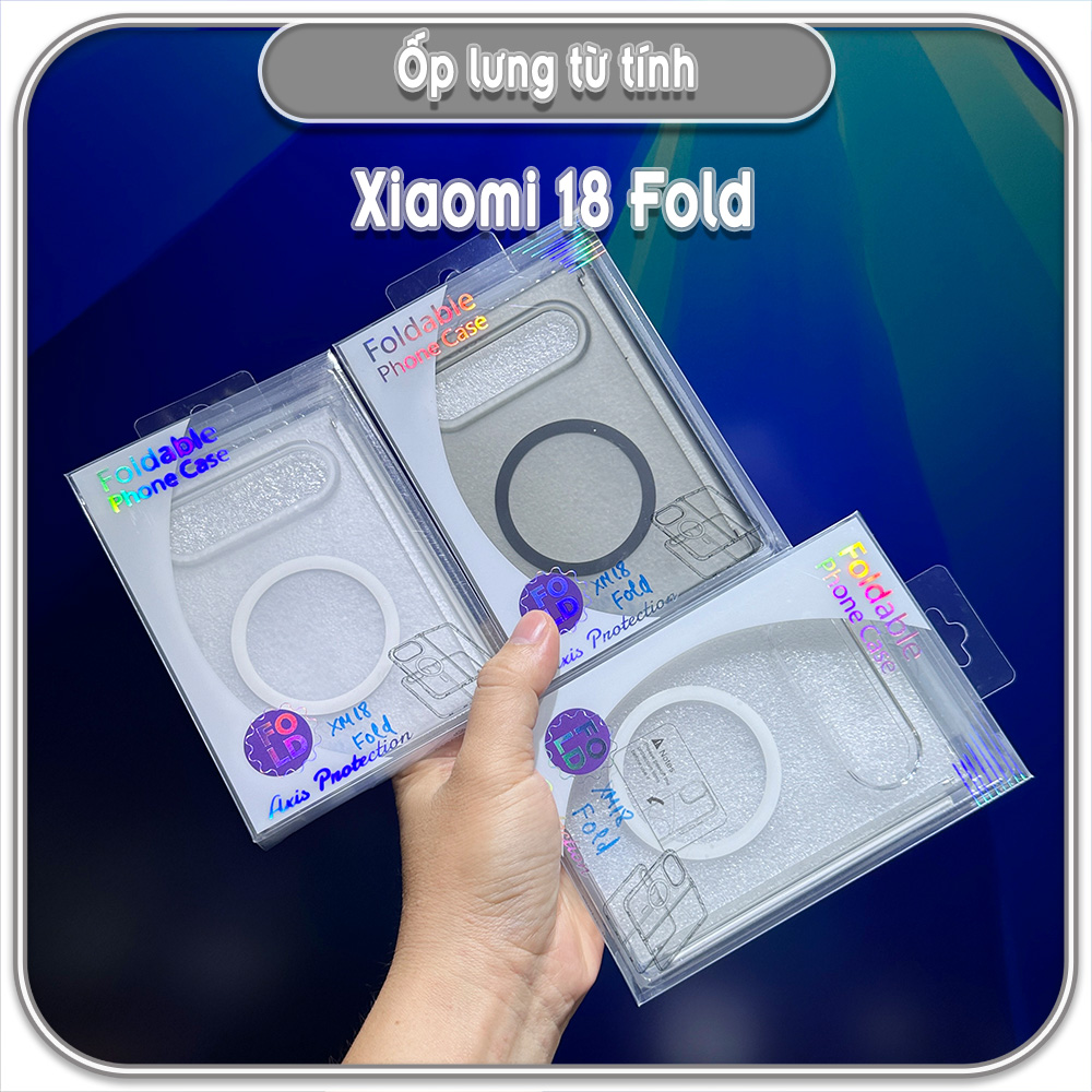 Ốp nhám PC cho Xiaomi 18 Fold, nam châm từ tính