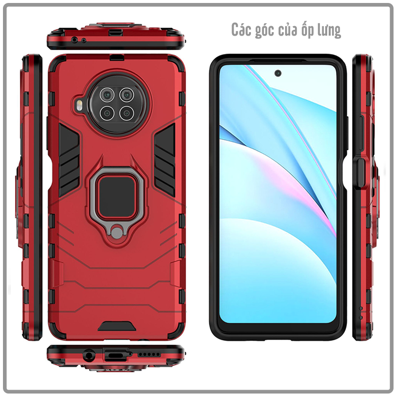 Ốp lưng cho Xiaomi Mi 10T Lite - Redmi Note 9 Pro 5G iRON MAN IRING Nhựa PC cứng viền dẻo chống sốc