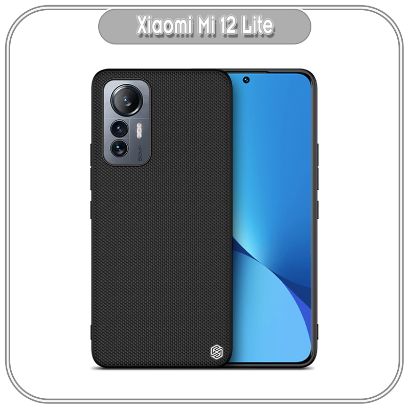 Ốp lưng cho Xiaomi Mi 12 Lite mặt lưng Vải Nillkin viền nhựa TPU dẻo