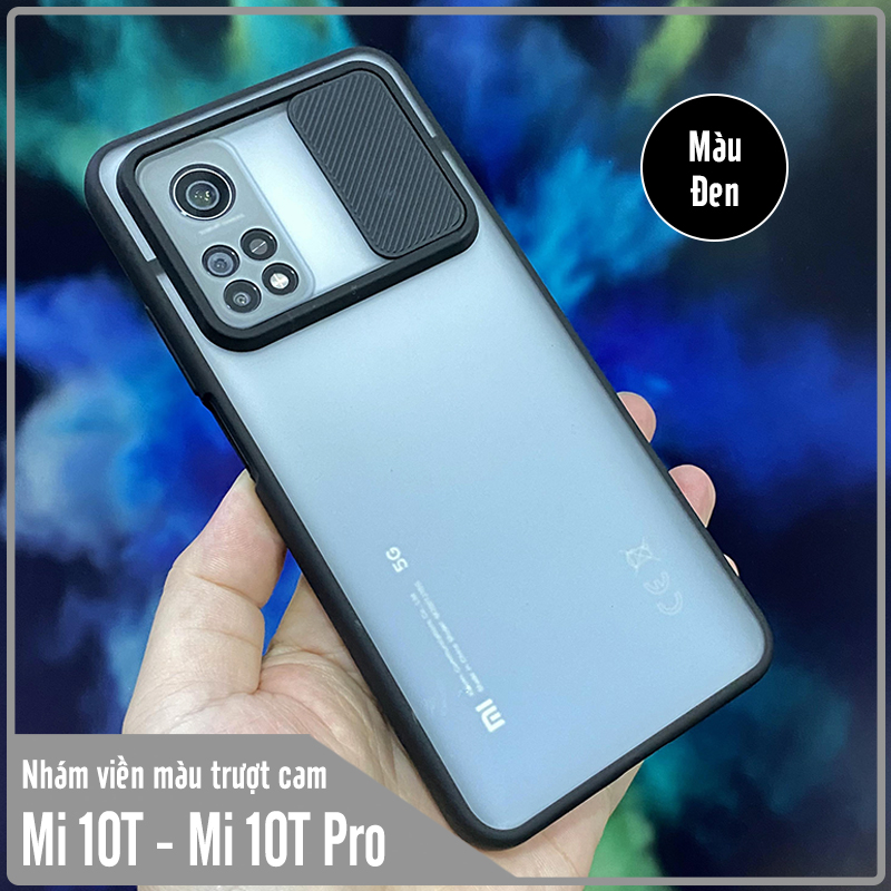 Ốp lưng cho Xiaomi Mi 10T - Mi 10T Pro - Redmi K30S nhám viền màu trượt camera