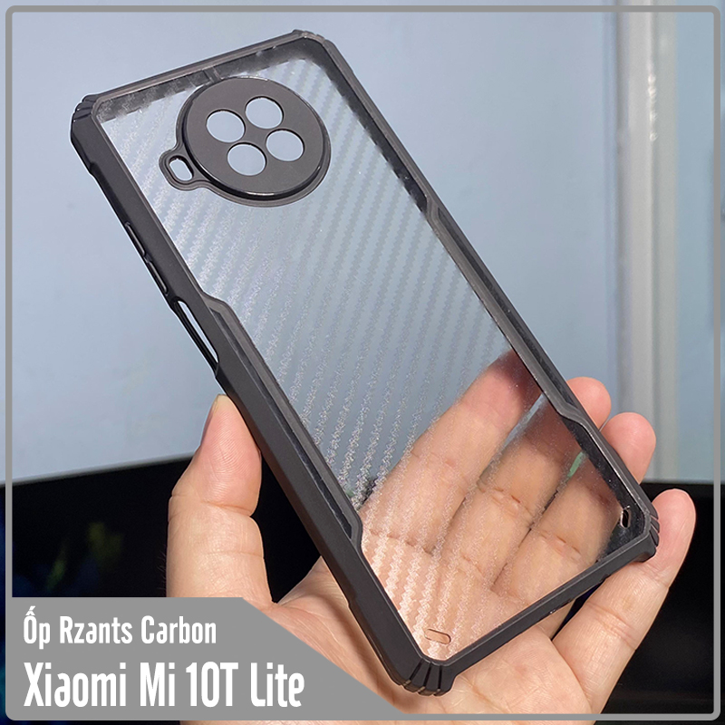 Ốp lưng cho Xiaomi Mi 10T Lite - Redmi Note 9 Pro 5G Rzants Carbon