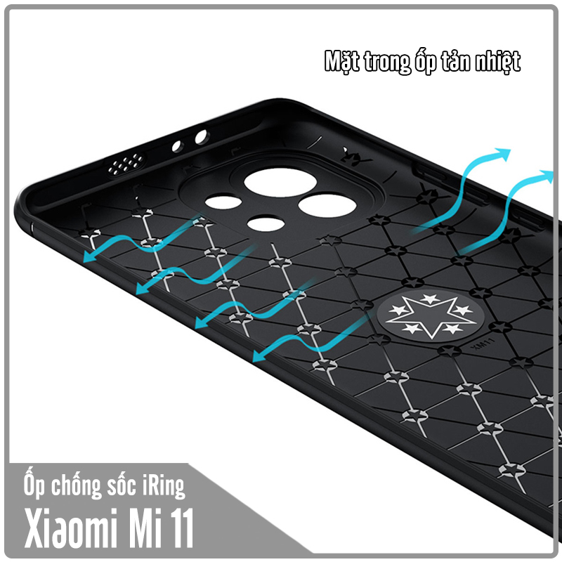 Ốp lưng cho Xiaomi Mi 11 chống sốc iRing Auto Focus
