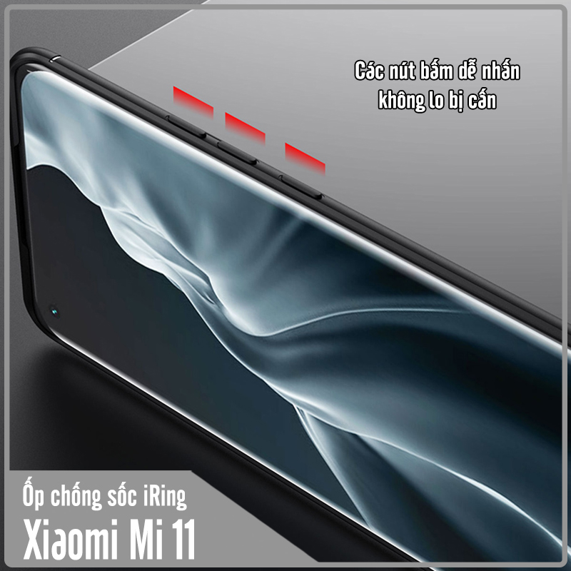 Ốp lưng cho Xiaomi Mi 11 chống sốc iRing Auto Focus