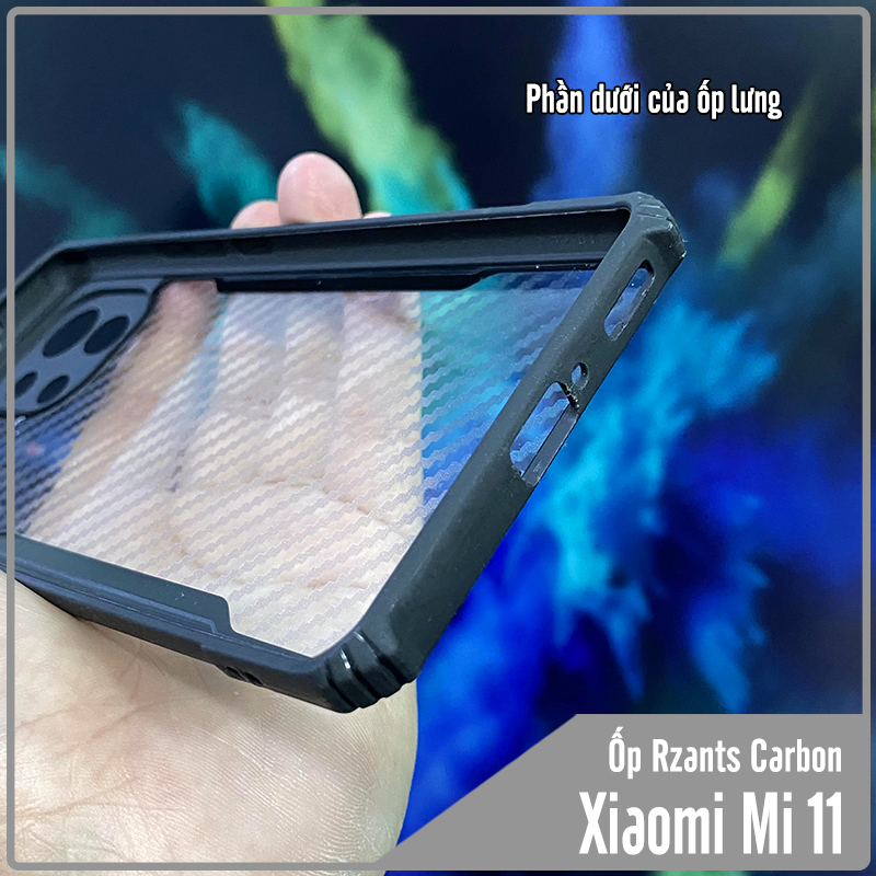 Ốp lưng cho Xiaomi Mi 11 Rzants Carbon