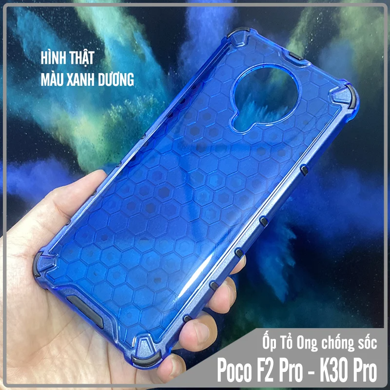 Ốp lưng Poco F2 Pro - Redmi K30 Pro - K30 Ultra trong màu Tổ Ong chống sốc