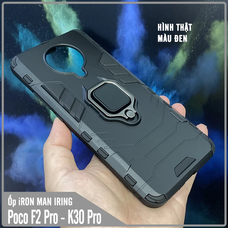 Ốp lưng cho Xiaomi Poco F2 Pro / Redmi K30 Pro - K30 Ultra iRON - MAN IRING Nhựa PC cứng viền dẻo chống sốc