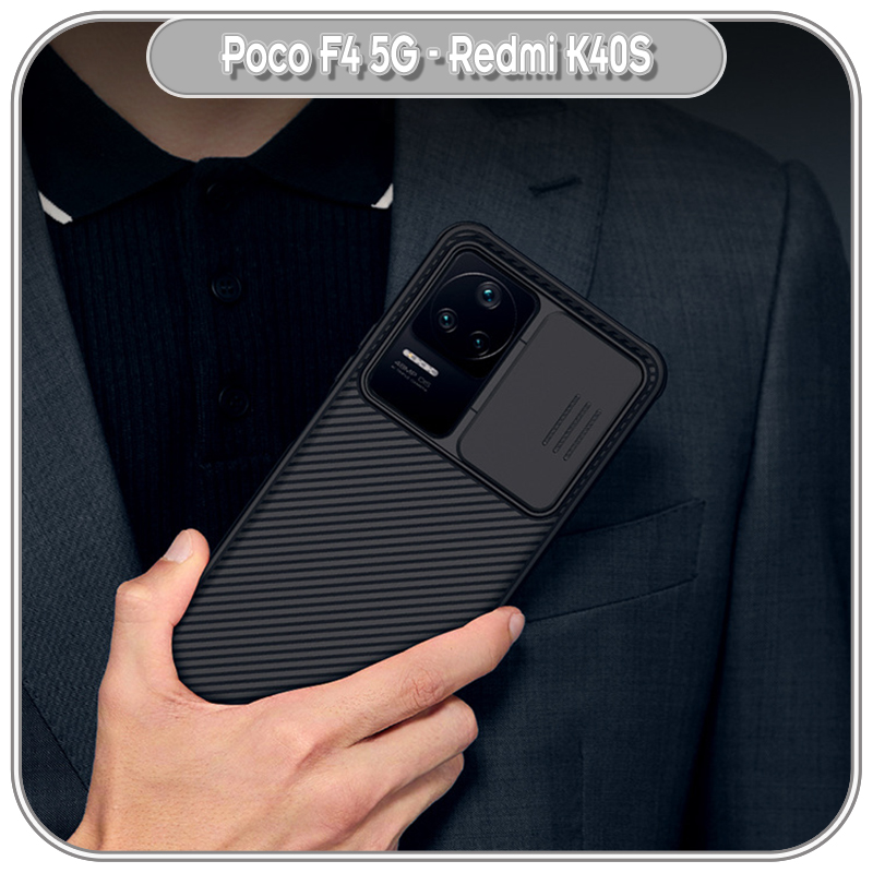 Ốp lưng cho Xiaomi Poco F4 5G - Redmi K40S, Nillkin CamShield Pro che camera