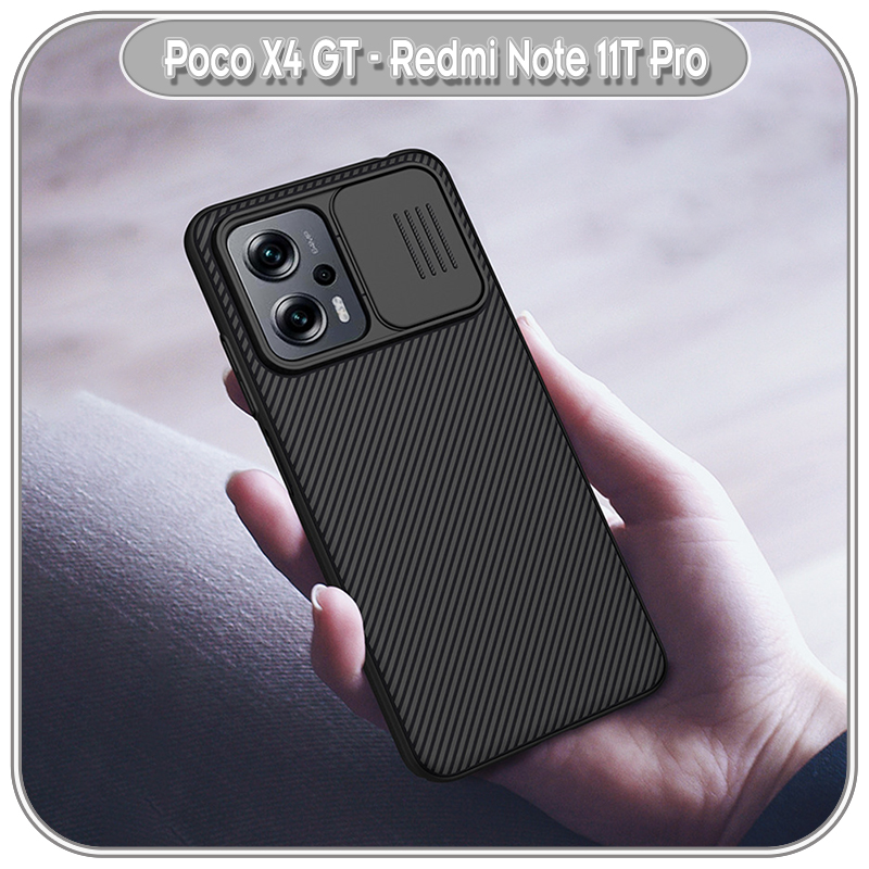 Ốp lưng cho Xiaomi Poco X4 GT - Redmi Note 11T Pro, Nillkin CamShield che camera