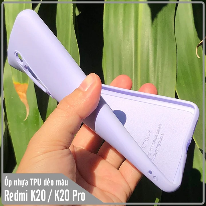 Ốp lưng Xiaomi Mi 9T / Redmi K20 nhựa TPU dẻo màu, mặt trong vải nhung My Choice