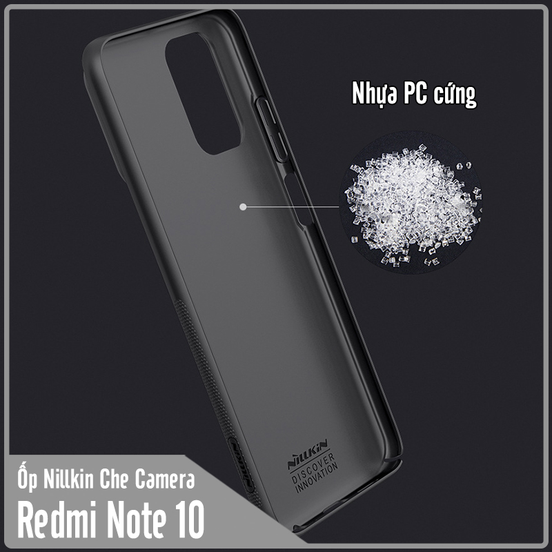 Ốp lưng cho Xiaomi Redmi Note 10 4G - Redmi Note 10S Nillkin CamShield che camera