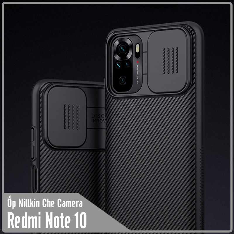 Ốp lưng cho Xiaomi Redmi Note 10 4G - Redmi Note 10S Nillkin CamShield che camera