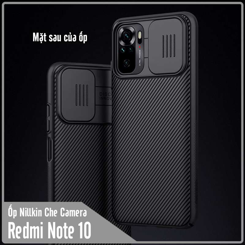 Ốp lưng cho Xiaomi Redmi Note 10 4G - Redmi Note 10S Nillkin CamShield che camera