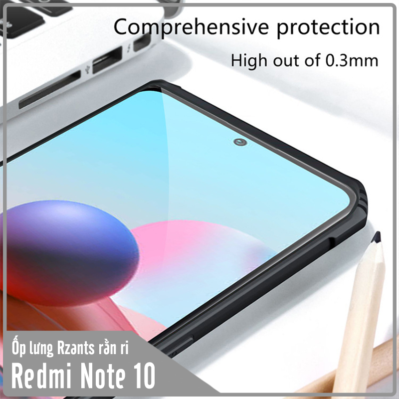 Ốp lưng cho Xiaomi Redmi Note 10 4G - Redmi Note 10S Rzants rằn ri che camera