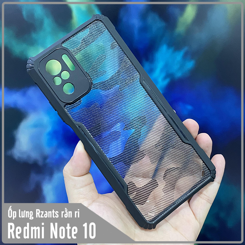 Ốp lưng cho Xiaomi Redmi Note 10 4G - Redmi Note 10S Rzants rằn ri che camera