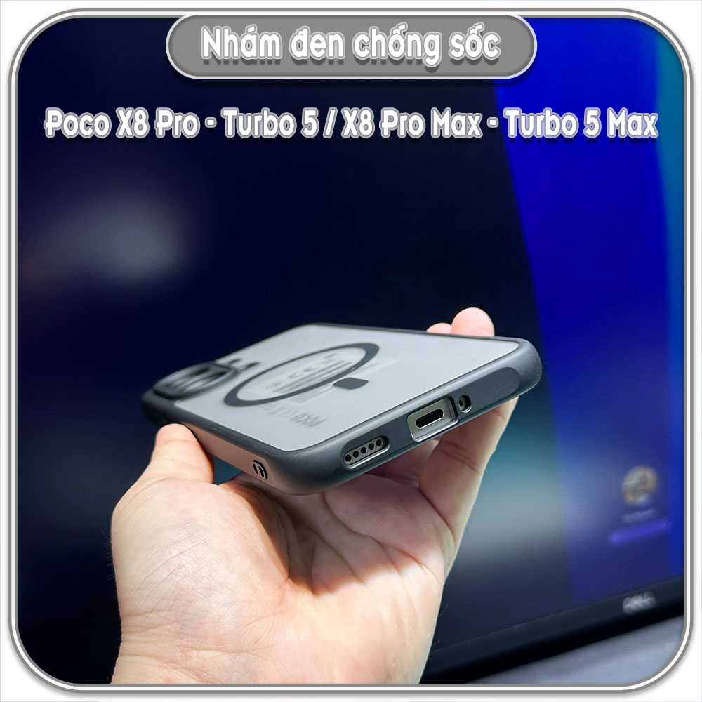 Ốp nhám đen Poco X8 Pro - Redmi Turbo 5 - X8 Pro Max - Turbo 5 Max