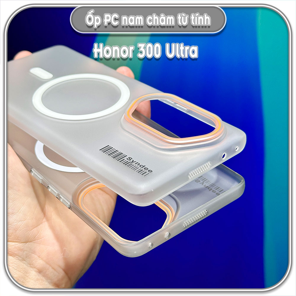Ốp PC mỏng cho Honor 300 Ultra, có nam châm sạc từ tính