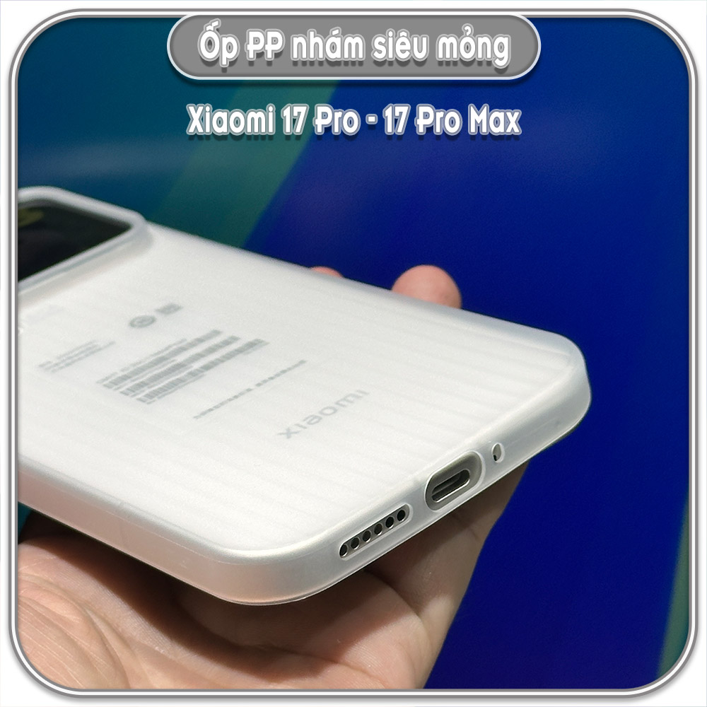 Ốp PP nhám siêu mỏng cho Xiaomi 17 Pro - 17 Pro Max
