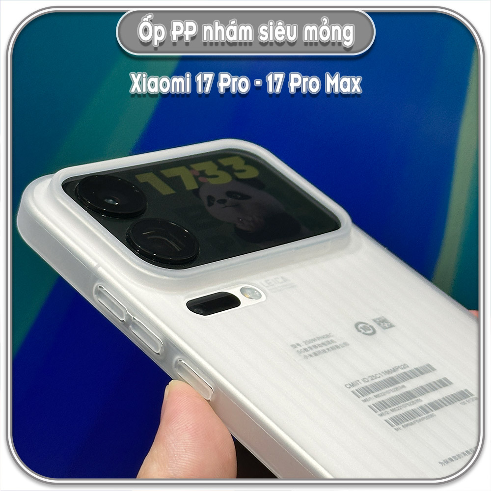 Ốp PP nhám siêu mỏng cho Xiaomi 17 Pro - 17 Pro Max