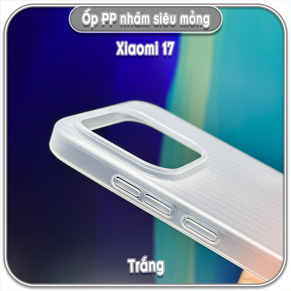 Ốp PP nhám siêu mỏng cho Xiaomi 17