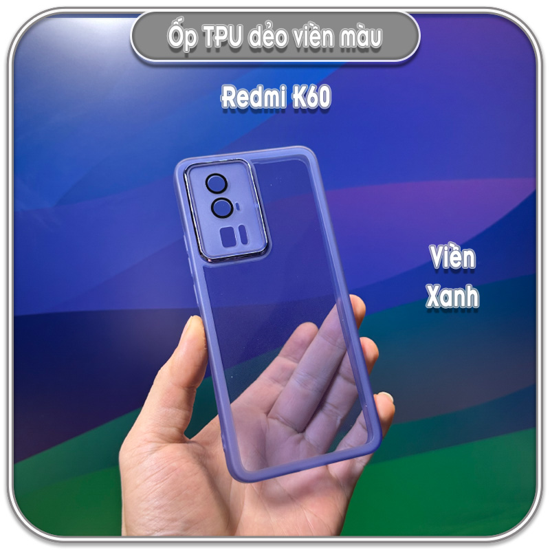 Ốp dẻo viền màu Redmi K60 - K60 Pro - Poco F5 Pro, che full camera