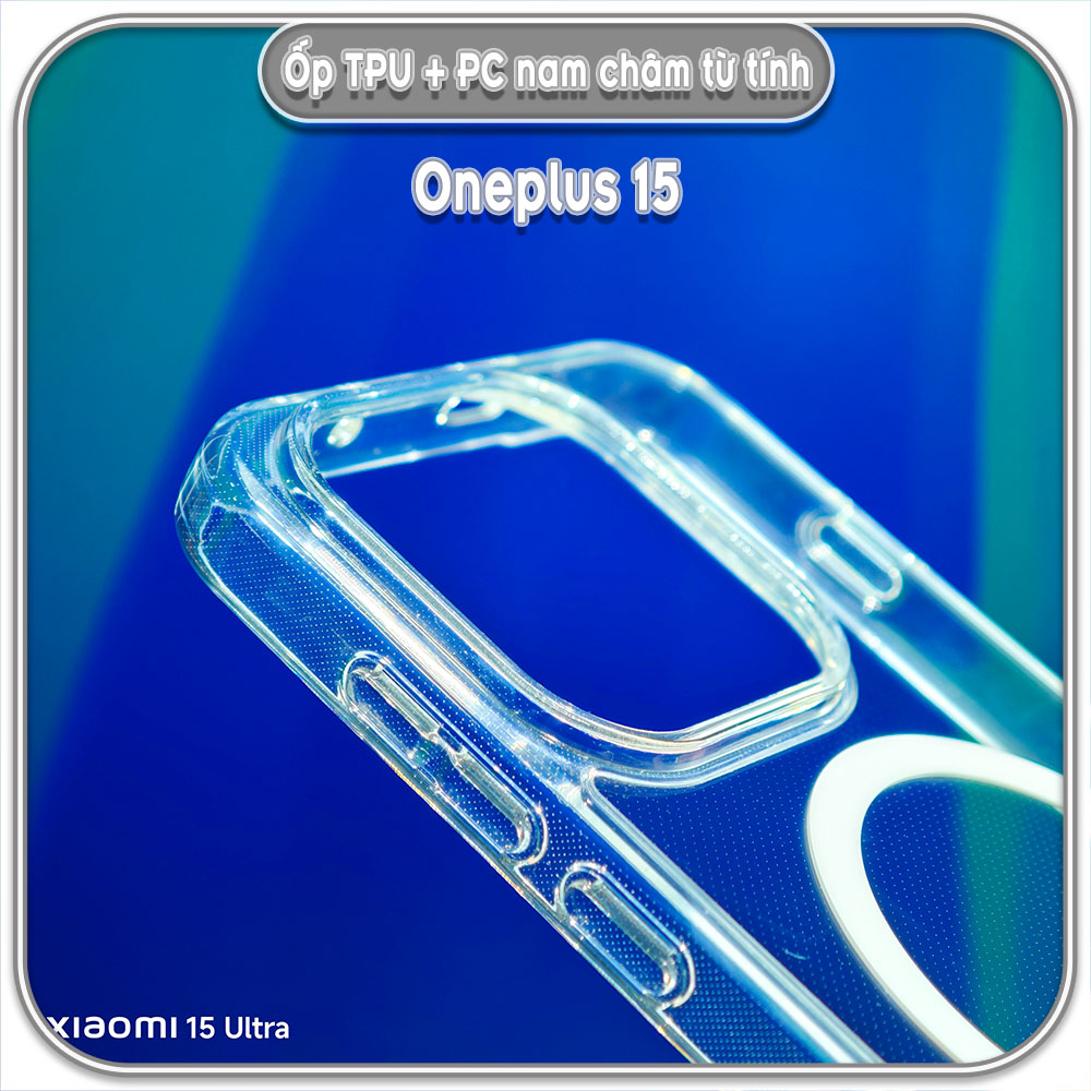 Ốp lưng TPU + PC có nam châm sạc từ tính cho Oneplus 15