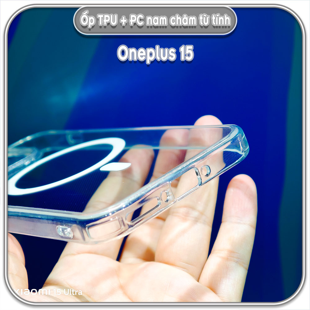 Ốp lưng TPU + PC có nam châm sạc từ tính cho Oneplus 15