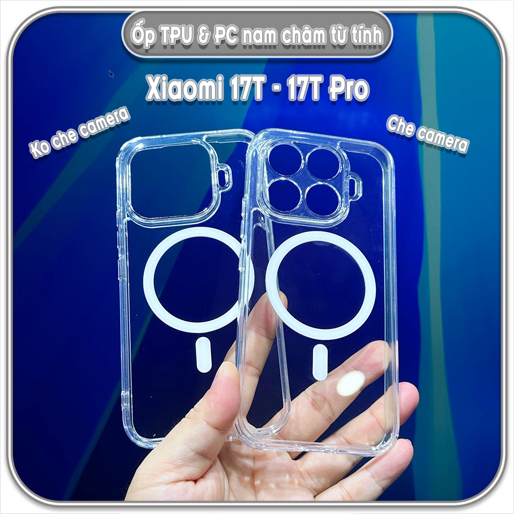 Ốp TPU+PC cho Xiaomi 17T - 17T Pro, nam châm sạc từ tính