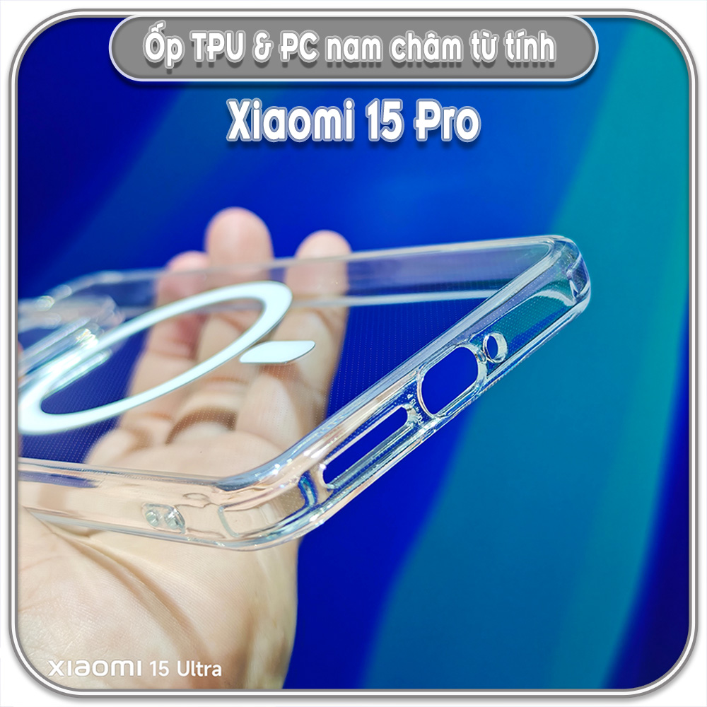 Ốp TPU+PC cho Xiaomi Redmi Note 17 Series, nam châm sạc từ tính
