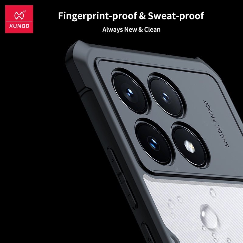Ốp chống sốc Xundd Poco X6 - X6 Pro - M6 Pro, lưng PC không bị ố vàng