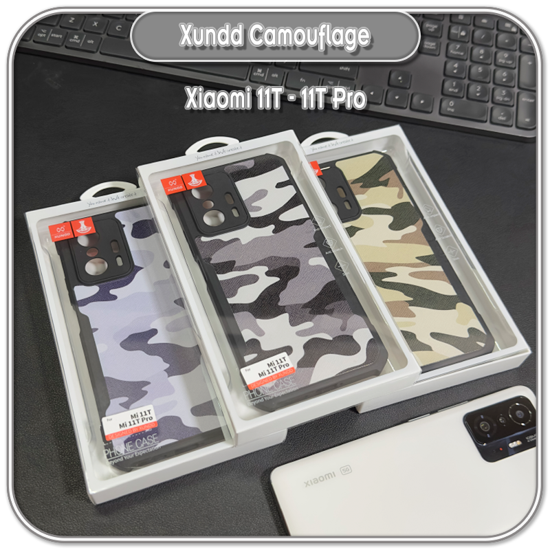 Ốp cho Xiaomi 11T - 11T Pro, Xundd Camouflage 4 góc chống sốc