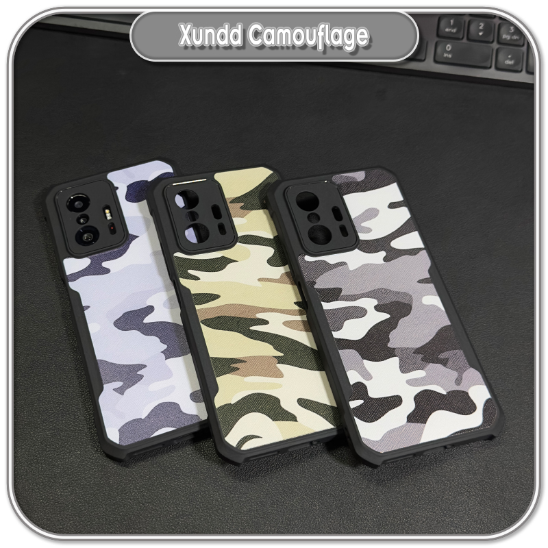 Ốp cho Xiaomi 11T - 11T Pro, Xundd Camouflage 4 góc chống sốc