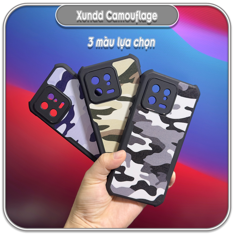 Ốp cho Xiaomi 13, Xundd Camouflage 4 góc chống sốc