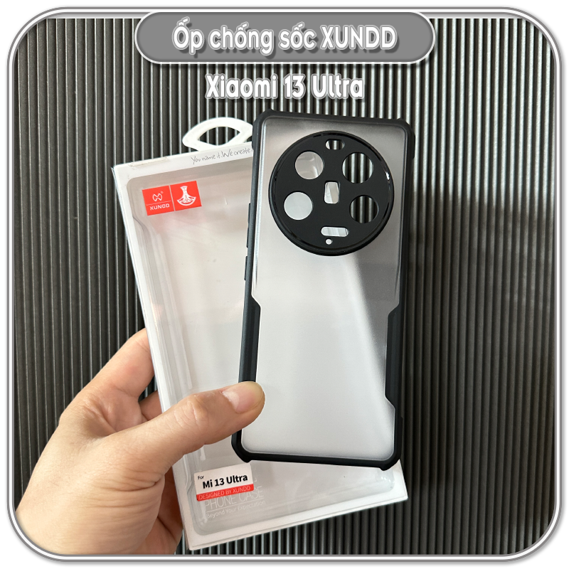 Ốp chống sốc XUNDD cho Xiaomi 13 Ultra, lưng PC nhám mờ không bị ố