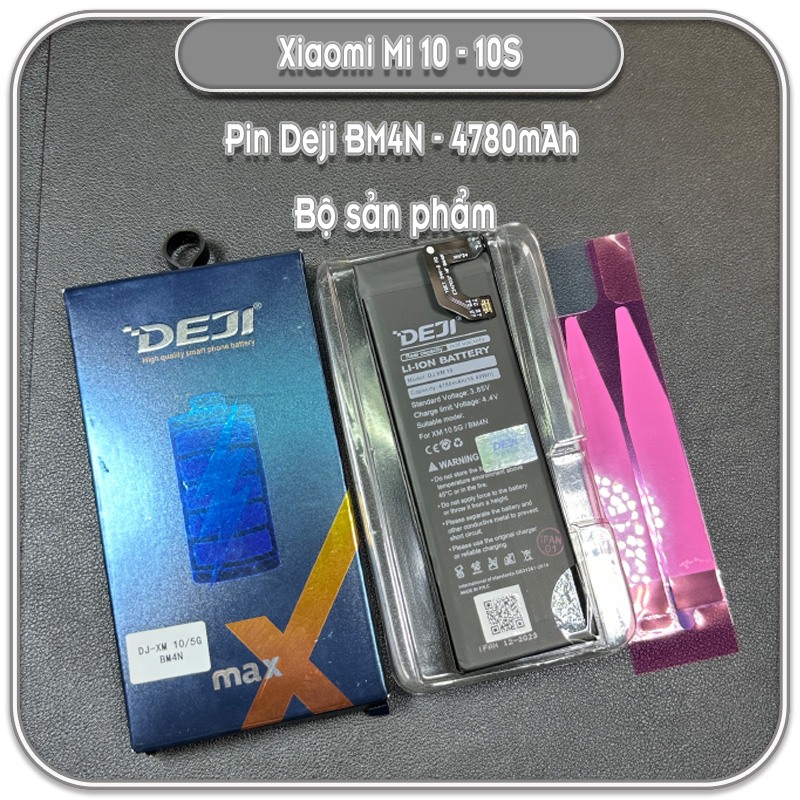 Thay pin Xiaomi Mi 10 - 10S, Deji BM4N 4780mAh