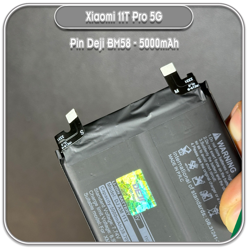 Thay pin Xiaomi 11T Pro 5G, Deji BM58 5000mAh