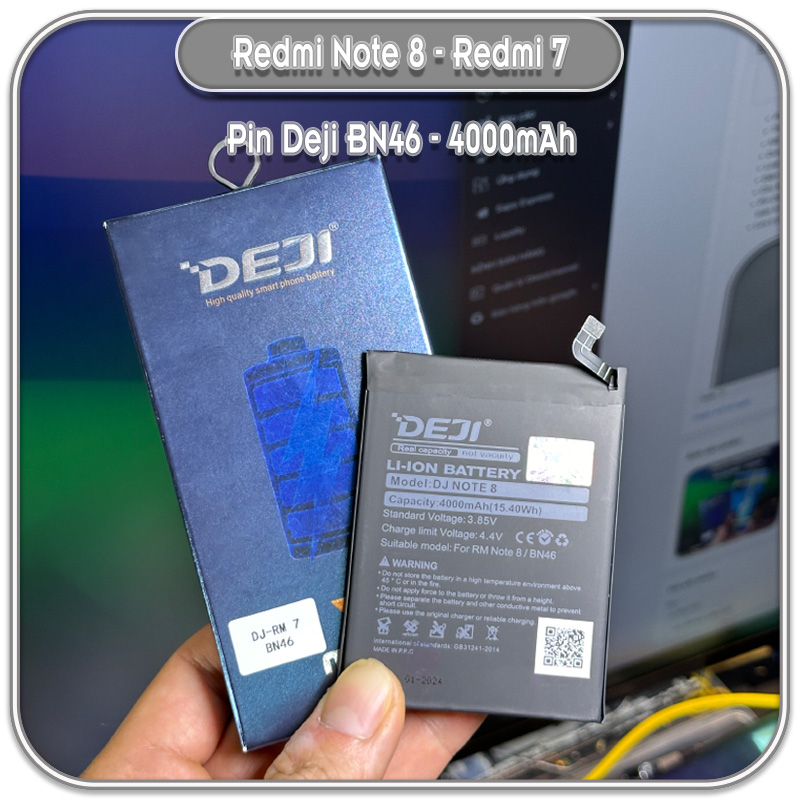 Thay pin Redmi Note 8 - Redmi 7, Deji BN46 4000mAh