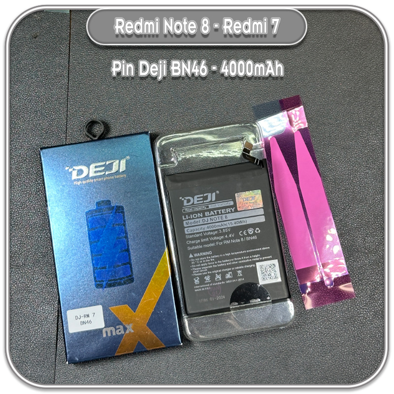 Thay pin Redmi Note 8 - Redmi 7, Deji BN46 4000mAh