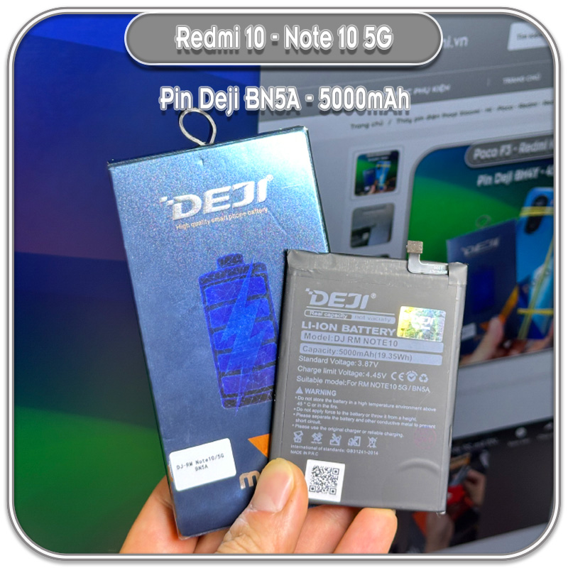 Thay pin Redmi 10 - Note 10 5G, Deji BN5A 5000mAh