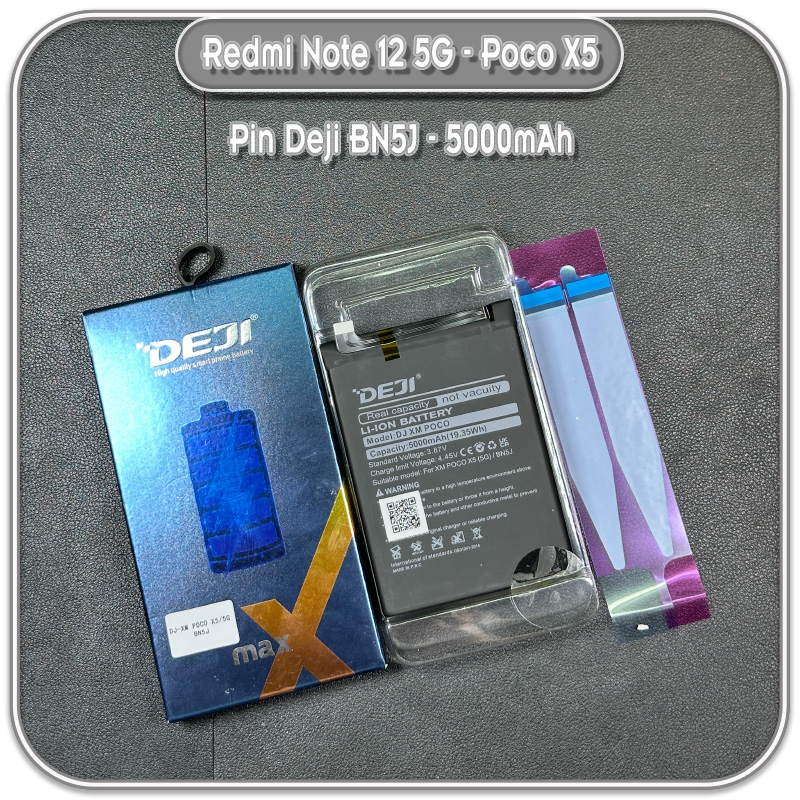 Thay pin Redmi Note 12 5G - Poco X5, Deji BN5J 5000mAh